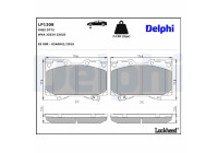 Brake Pad Set, disc brake LP1308 Delphi