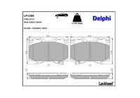 Brake Pad Set, disc brake LP1308 Delphi