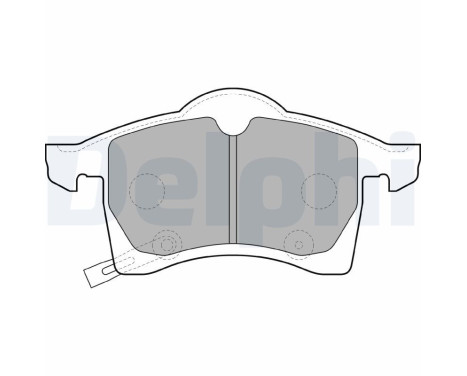 Brake Pad Set, disc brake LP1309 Delphi