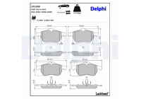 Brake Pad Set, disc brake LP1309 Delphi