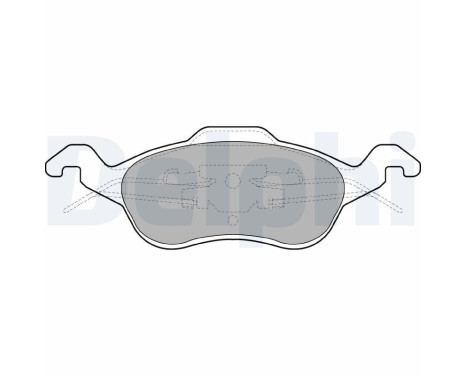 Brake Pad Set, disc brake LP1315 Delphi