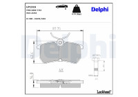 Brake Pad Set, disc brake LP1316 Delphi