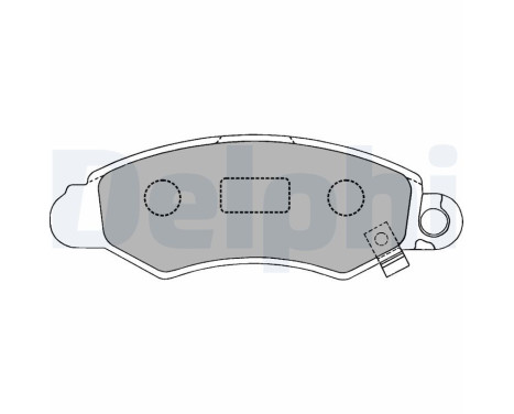 Brake Pad Set, disc brake LP1318 Delphi