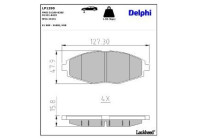 Brake Pad Set, disc brake LP1390 Delphi