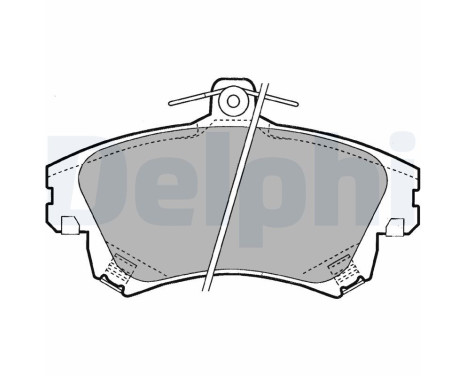 Brake Pad Set, disc brake LP1398 Delphi