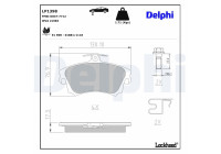 Brake Pad Set, disc brake LP1398 Delphi