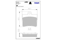 Brake Pad Set, disc brake LP1402 Delphi