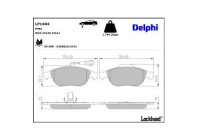 Brake Pad Set, disc brake LP1404 Delphi