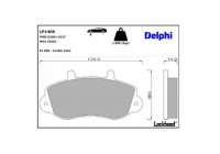 Brake Pad Set, disc brake LP1406 Delphi
