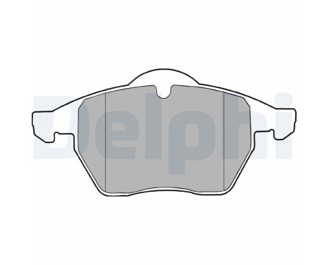 Brake Pad Set, disc brake LP1407 Delphi