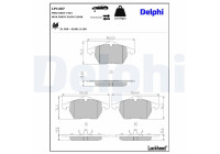 Brake Pad Set, disc brake LP1407 Delphi