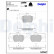 Brake Pad Set, disc brake LP1407 Delphi