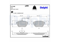 Brake Pad Set, disc brake LP1408 Delphi