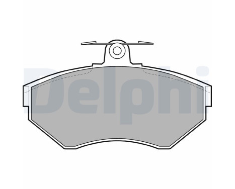 Brake Pad Set, disc brake LP1409 Delphi