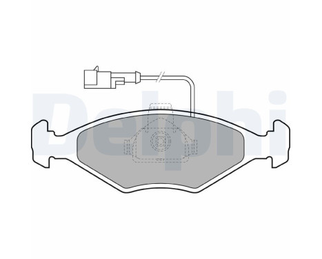 Brake Pad Set, disc brake LP1415 Delphi