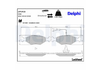 Brake Pad Set, disc brake LP1415 Delphi