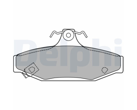 Brake Pad Set, disc brake LP1420 Delphi