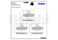 Brake Pad Set, disc brake LP1420 Delphi
