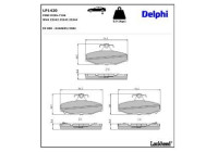 Brake Pad Set, disc brake LP1420 Delphi