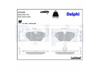 Brake Pad Set, disc brake LP1423 Delphi
