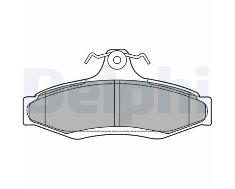 Brake Pad Set, disc brake LP1424 Delphi