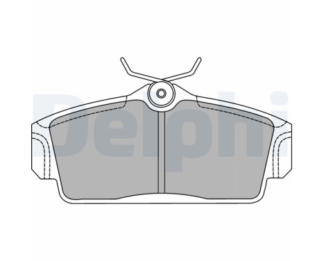 Brake Pad Set, disc brake LP1435 Delphi