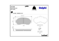 Brake Pad Set, disc brake LP1440 Delphi