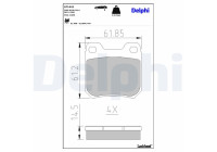 Brake Pad Set, disc brake LP1441 Delphi