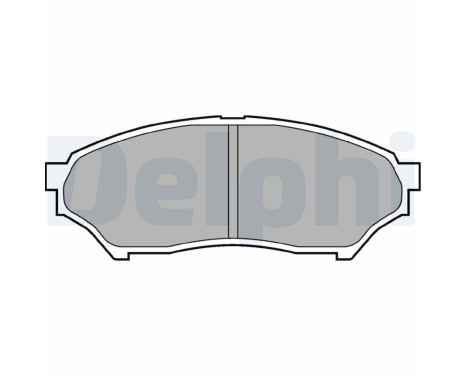 Brake Pad Set, disc brake LP1448 Delphi