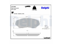 Brake Pad Set, disc brake LP1448 Delphi