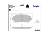Brake Pad Set, disc brake LP1448 Delphi