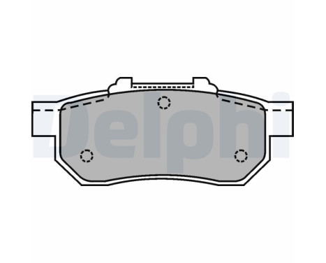 Brake Pad Set, disc brake LP1456 Delphi