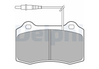 Brake Pad Set, disc brake LP1457 Delphi