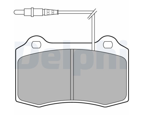 Brake Pad Set, disc brake LP1457 Delphi