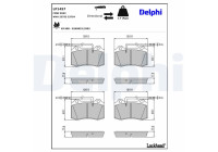 Brake Pad Set, disc brake LP1457 Delphi