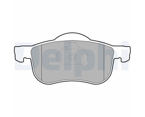 Brake Pad Set, disc brake LP1458 Delphi