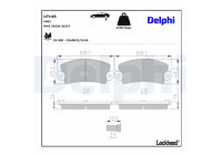 Brake Pad Set, disc brake LP146 Delphi