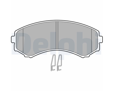 Brake Pad Set, disc brake LP1462 Delphi