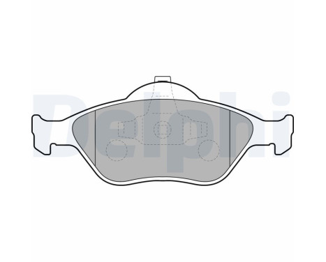 Brake Pad Set, disc brake LP1469 Delphi