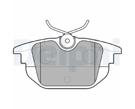 Brake Pad Set, disc brake LP1472 Delphi