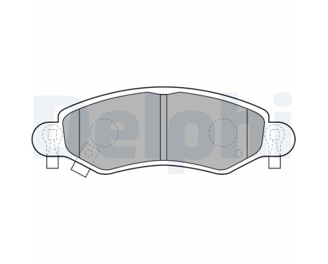 Brake Pad Set, disc brake LP1500 Delphi