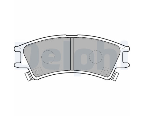 Brake pad set, disc brake LP1502 Delphi