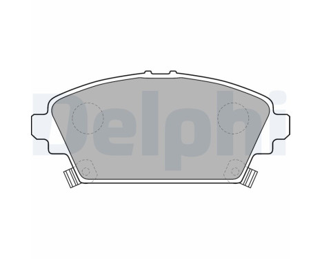 Brake Pad Set, disc brake LP1503 Delphi