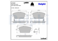 Brake Pad Set, disc brake LP1503 Delphi