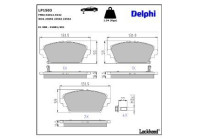Brake Pad Set, disc brake LP1503 Delphi
