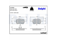 Brake Pad Set, disc brake LP1504 Delphi