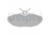 Brake Pad Set, disc brake LP1505 Delphi