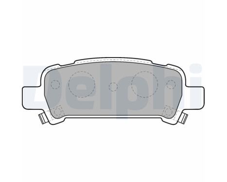 Brake Pad Set, disc brake LP1509 Delphi