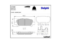 Brake Pad Set, disc brake LP1509 Delphi