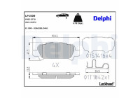 Brake Pad Set, disc brake LP1509 Delphi